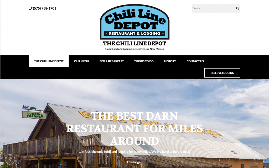 Chili Line Depot Webpage